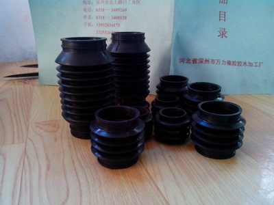 供應(yīng)萬力橡膠防塵套,防水套橡膠防塵套,防水套,伸縮套圖片_高清圖_細節(jié)圖-深州萬力橡膠膠木加工廠